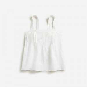 Tops J.Crew Bow-back Mujer Blancas España | ETDGYQ290