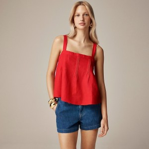 Tops J.Crew Bow-back Mujer Rojas España | NRLXQT186
