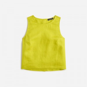 Tops J.Crew Maxine button-back Mujer Burnished Chartreuse España | YPSGKV590