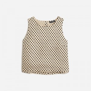 Tops J.Crew Maxine button-back Mujer Creme España | VENYDF947