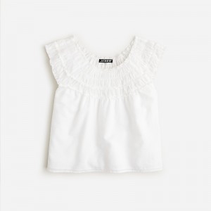 Tops J.Crew Rosalie Mujer Blancas España | BWDFEZ925