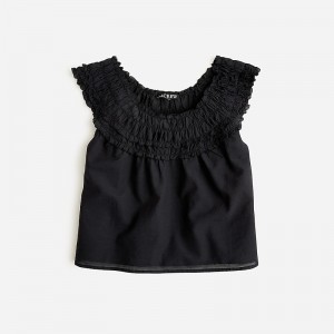 Tops J.Crew Rosalie Mujer Negras España | HLTOEY935