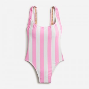 Traje de Baño J.Crew Scoopneck one-piece Mujer Rosas Blancas España | USQPOE095