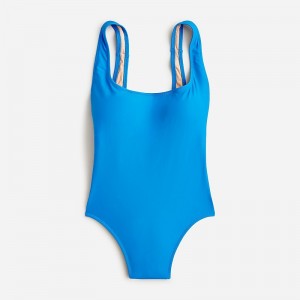 Traje de Baño J.Crew Scoopneck one-piece Mujer Azules España | DGQOFA142