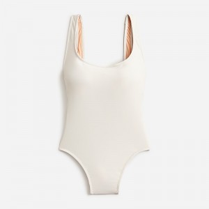 Traje de Baño J.Crew Scoopneck one-piece Mujer Natural España | LIEJFD306