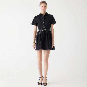 Vestido J.Crew A-line shirtdress Mujer Negras España | UNDJHG405