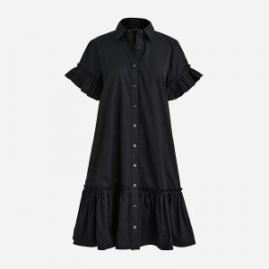 Vestido J.Crew Amelia Mujer Negras España | FBNQSD251