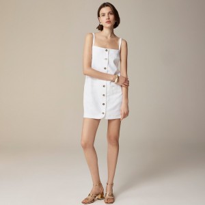 Vestido J.Crew Claudia Mujer Blancas España | FTUKIA715