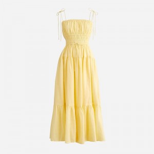 Vestido J.Crew Clio Mujer Limón España | WGUHRJ795