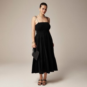 Vestido J.Crew Clio Mujer Negras España | VNDQRL692