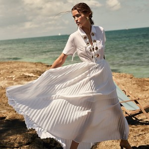 Vestido J.Crew Collection Maris Mujer Blancas España | VZCAGL296