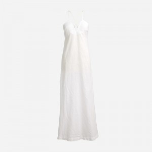 Vestido J.Crew Cross-back beach Mujer Blancas España | XPISGT503