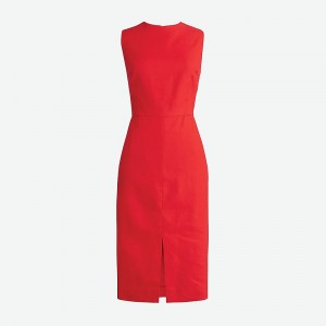 Vestido J.Crew High-neck sheath Mujer Rojas España | NWKIAX281