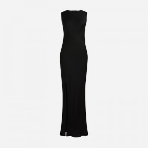Vestido J.Crew High-neck slip Mujer Negras España | QFWRPB856
