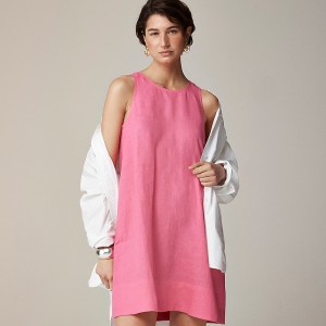 Vestido J.Crew Maxine button-back Mujer Rosas España | BXWSKH743