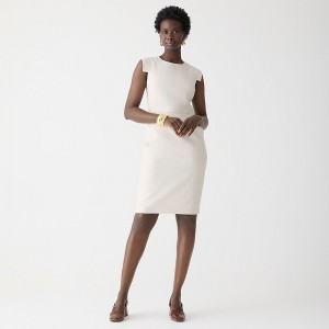 Vestido J.Crew Resume Mujer Flax Ivory España | CWQSLR531