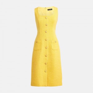 Vestido J.Crew Sophia sleeveless midi Mujer Honeycomb España | DYGWOA713