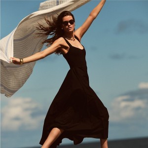 Vestido J.Crew Sweetheart tank with poplin skirt Mujer Negras España | UPDGNS635