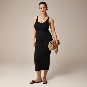 Vestido J.Crew Tank midi Mujer Negras España | VGKCWB059