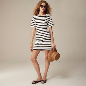 Vestido J.Crew Tie-back mini Mujer Carter Stripe Ivory Bla España | XAHOFC109