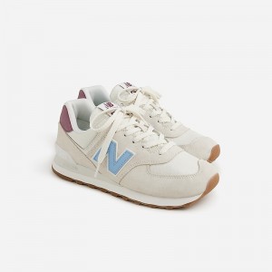 Zapatillas J.Crew New Balance® 574 Mujer Sea Salt/Blue Haze/Burg España | ZWCSJK859