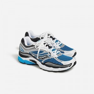 Zapatillas J.Crew Saucony® ProGrid Omni 9 Hombre Azul Real Plateadas España | MRGOJI086