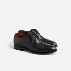Zapatos de Vestir J.Crew Ludlow cap toe leather oxfords Hombre Negras España | YHVFRE784