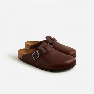 Zuecos J.Crew Birkenstock® Boston Super Grip Hombre Vintage Roast España | AMIVHB120